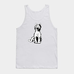 Vintage Yawning Cat Tank Top